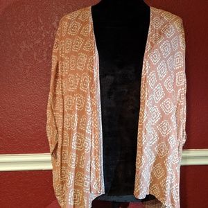 Forever 21 Open Front Draping Cardigan. Lrg